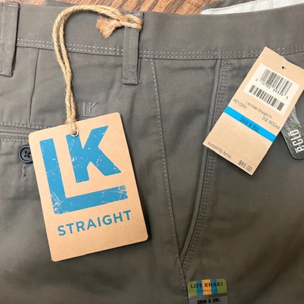 Mens LK Life Khaki by Haggar  NEW with TAGS size 36x29L
